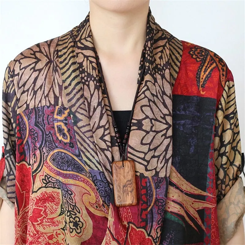 Silk Chinese Cross Tunic | Nirvana