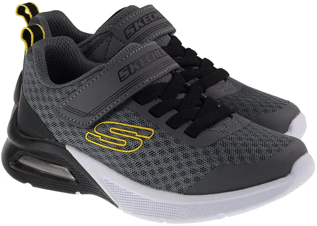 Skechers Trainers Kids Microspec Max Gorvix Charcoal Black