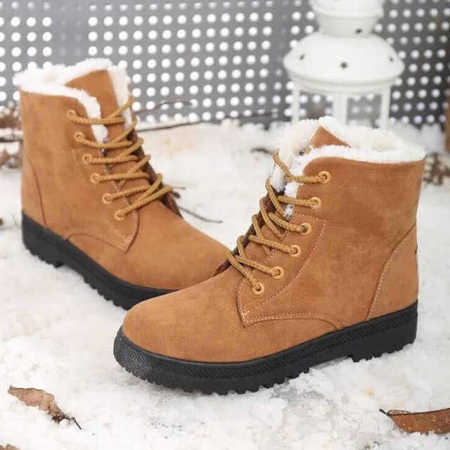 Snow boots winter ankle boots women shoes plus size shoes 2016 fashion heels winter boots fashion shoes