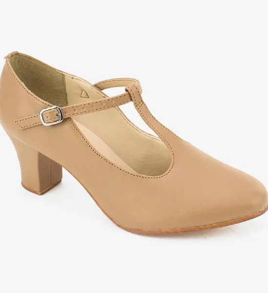 So Danca CH54 Christa 2" Heel Leather T-Strap Character Shoe