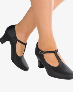 So Danca CH54 Christa 2" Heel Leather T-Strap Character Shoe