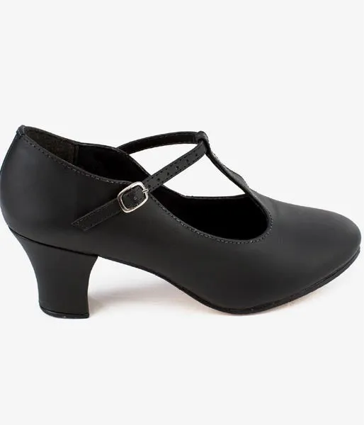 So Danca CH54 Christa 2" Heel Leather T-Strap Character Shoe