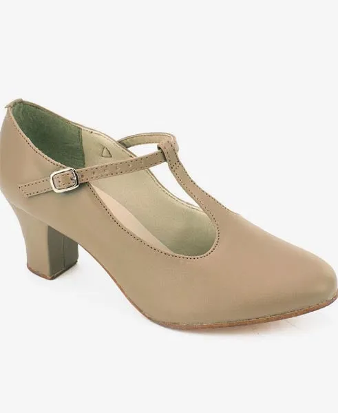 So Danca CH54 Christa 2" Heel Leather T-Strap Character Shoe