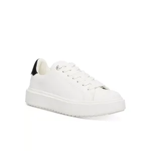 Steve Madden Women's Charlie Treaded Lace-Up Sneakers - White