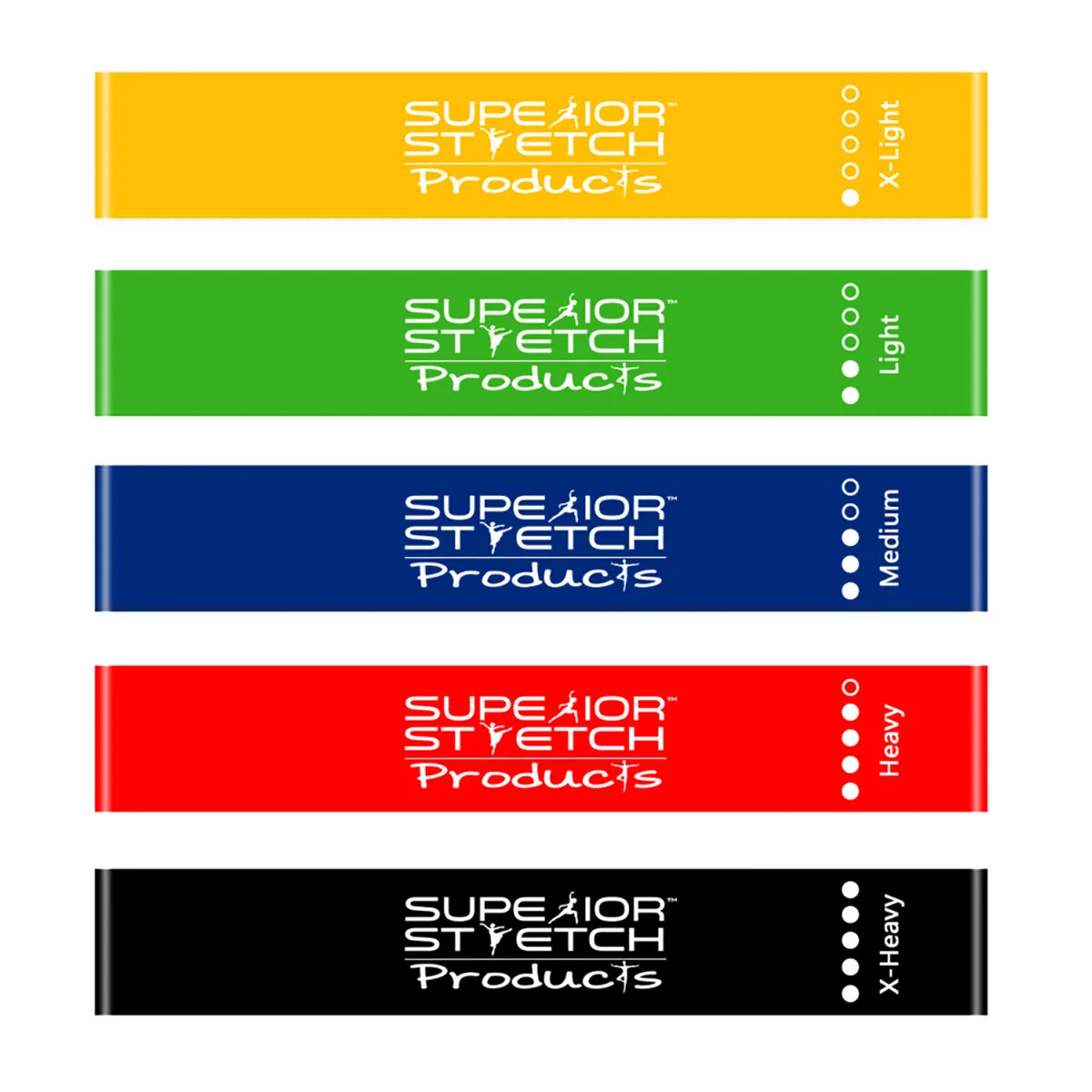 Superior Stretch Loop Bands - Set of 5