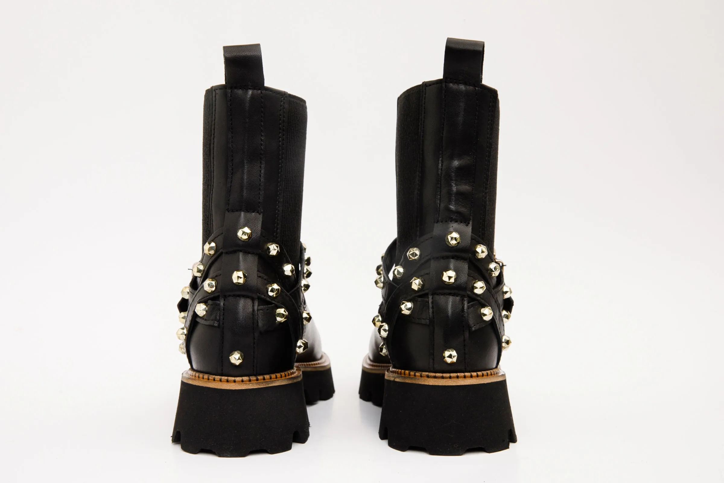 The Rabah Black Leather Women Boot