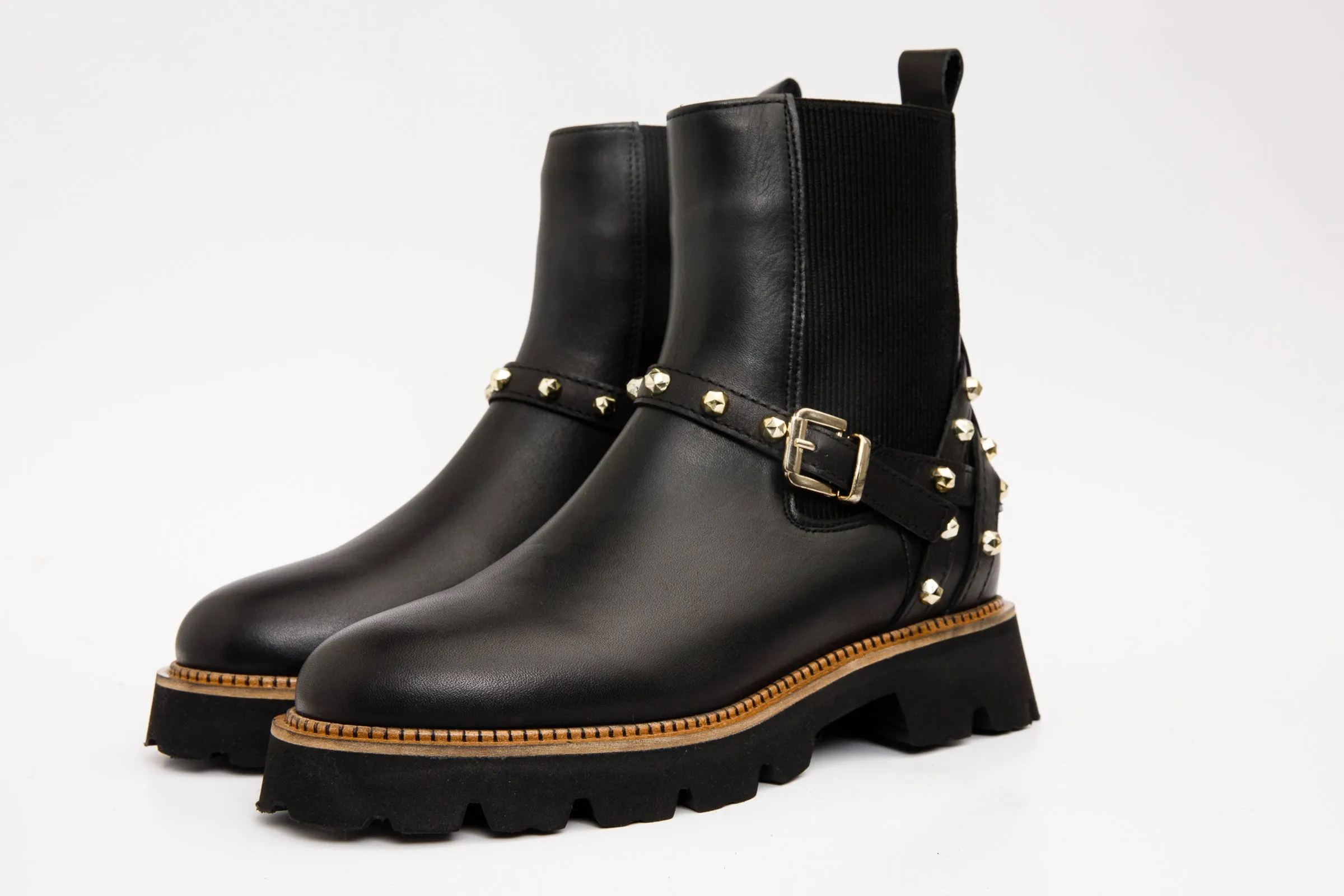 The Rabah Black Leather Women Boot