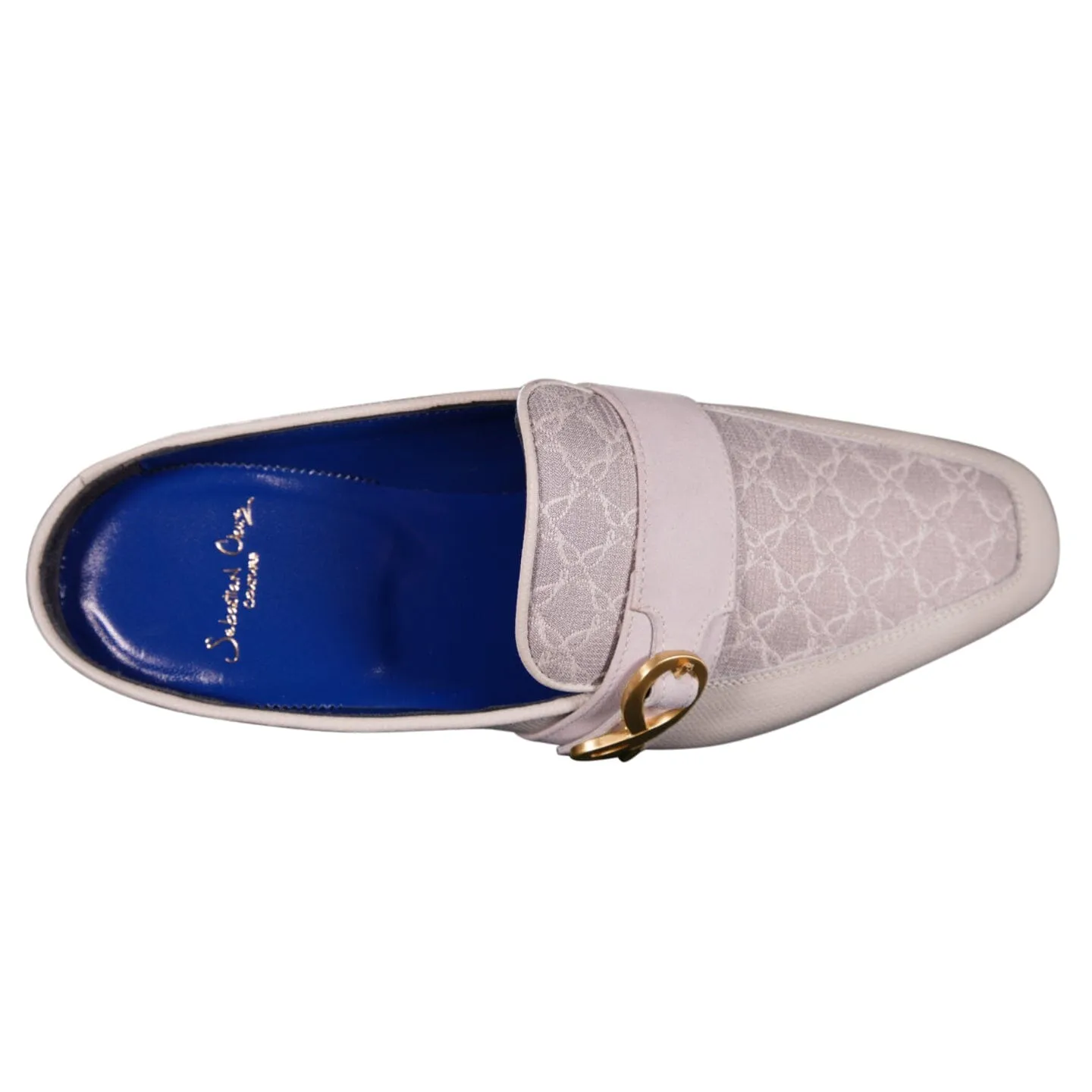 Tortora Logo With Yellow Gold Hardware Leather Slippers