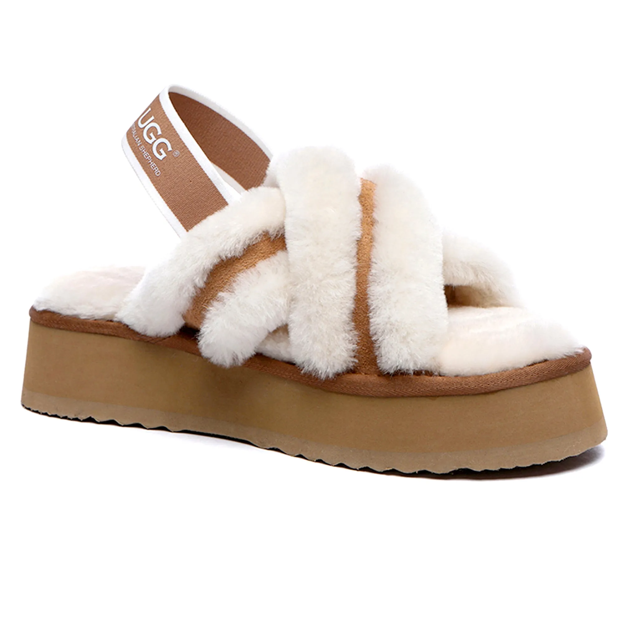 UGG Women Platform Cross Slides