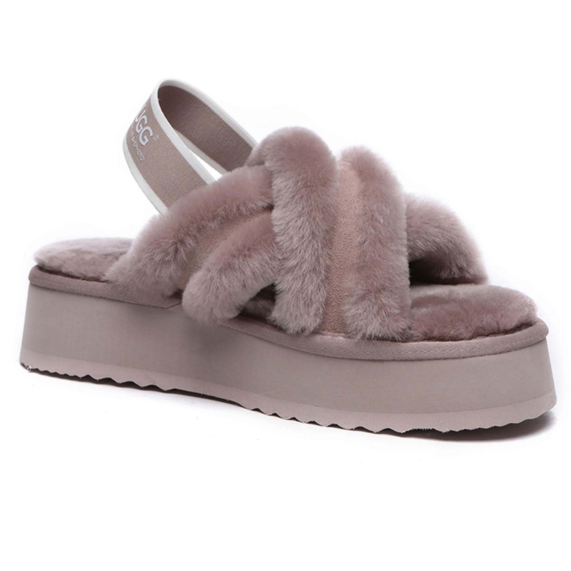 UGG Women Platform Cross Slides