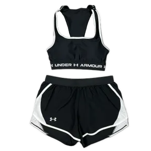 Under Armour Women's Sports Bra Fly Shorts Set - Black