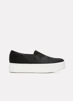 Warren Pony Hair Sneaker - Black