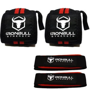 Wrist Wraps & Lifting Straps Combo