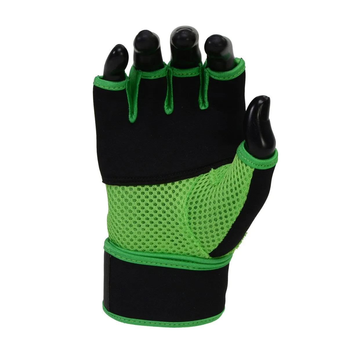 X-Fitness XF3000 Gel Boxing MMA Kickboxing Cross Training Handwrap Gloves-BLK/GREEN