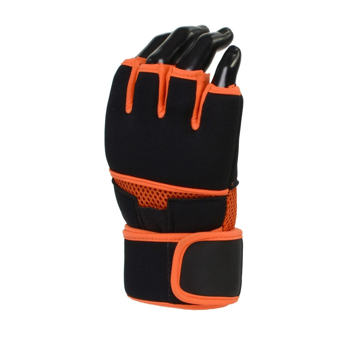 X-Fitness XF3000 Gel Boxing MMA Kickboxing Cross Training Handwrap Gloves-BLK/ORANGE