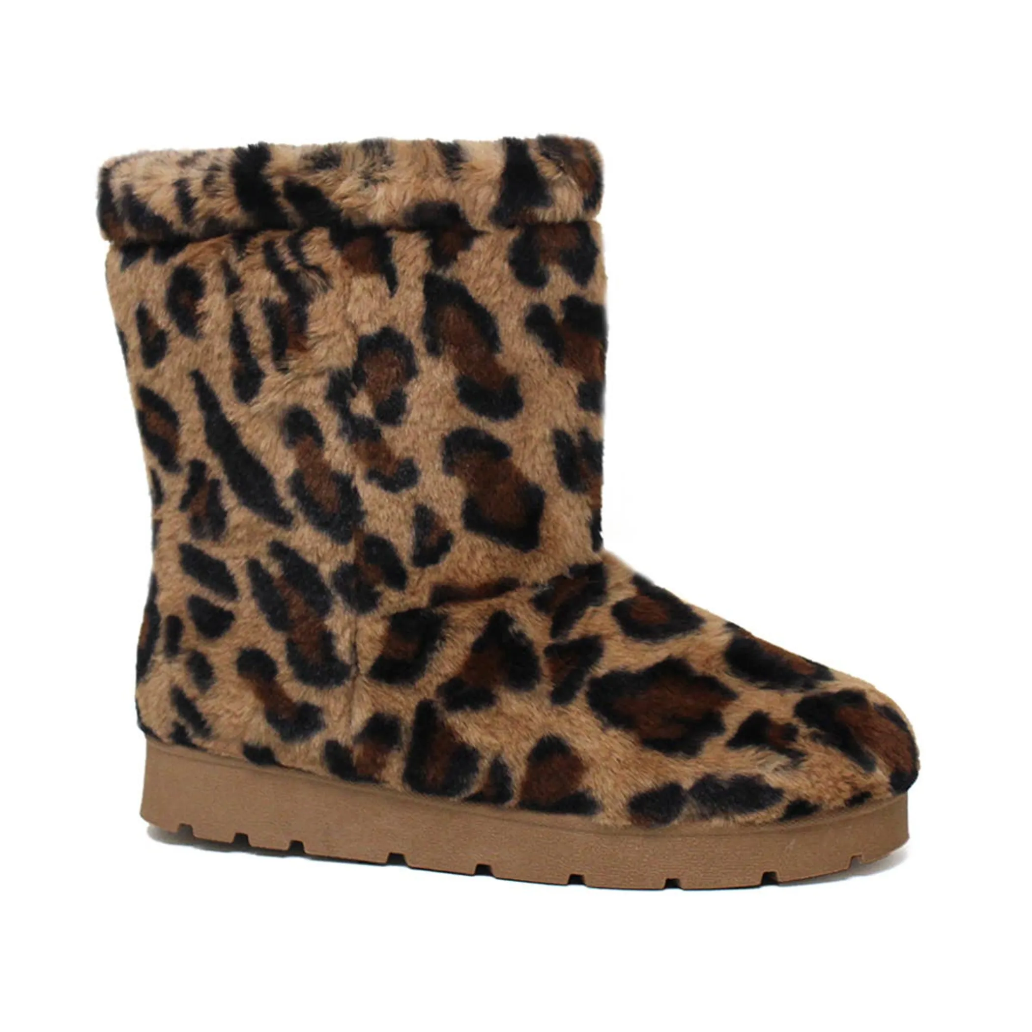 Yoki Womens HOLLAND Tall full fur snow Boot